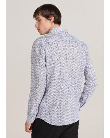 BENDORFF CAMICIA POPELINE MINIPRINT MULTICOLORE MANICA LUNGA MULTICOLOR
