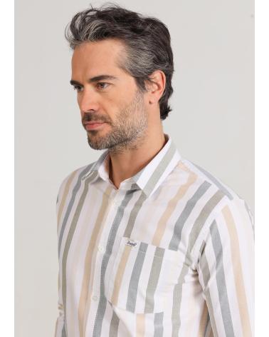 CAMICIA BENDORFF OXFORD A MANICHE LUNGHE A RIGHE MULTICOLORE MULTICOLOR