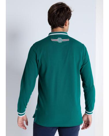 BENDORFF POLO DE MANGA LARGA CON CREMALLERA VERDE VERDE
