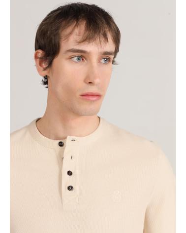 BENDORFF CAMISETA PIQUÉ ABOTONADA MANGA LARGA BLANCO BLANCO