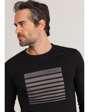 BENDORFF CAMISETA MANGA LARGA GRÁFICA COLECCIÓN ECLIPSE NEGRA NEGRO