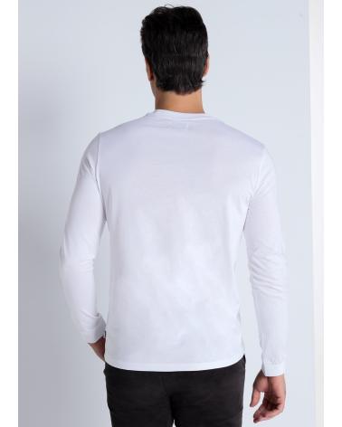 T-SHIRT BENDORFF MANCHES LONGUES BRODÉ EN RELIEF BLANC BLANCO