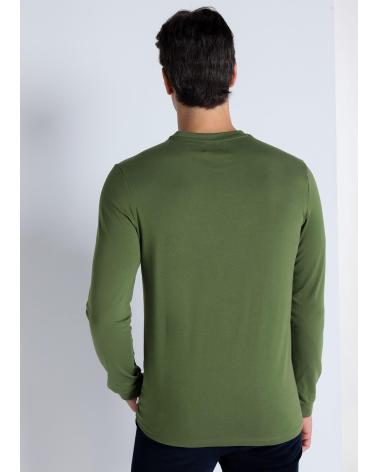 T-SHIRT BENDORFF À MANCHES LONGUES AVEC BRODERIE EN RELIEF VERT VERDE