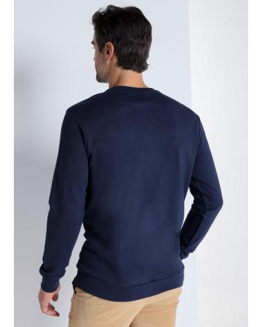 SWEATSHIRT BENDORFF BASIQUE COL ROND AVEC LOGO BLANC BLEU MARINE AZUL
