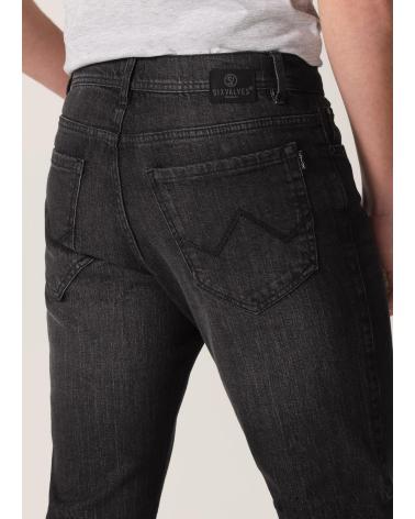 SIX VALVES JEANS REGULAR FIT MITTLERE LEIBHÖHE SCHWARZ NEGRO