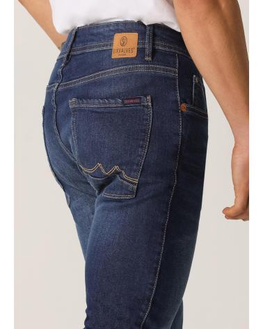 SIX VALVES SKINNY JEANS MITTLERE LEIBHÖHE BLAU AZUL