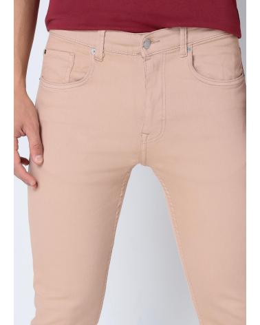 SIX VALVES SUPER SKINNY DENIMHOSE BRAUN MIT MITTLERER LEIBHÖHE MARRON