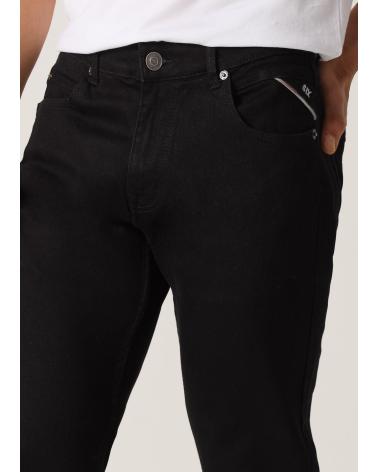 SIX VALVES SLIM JEANS MITTLERE LEIBHÖHE SCHWARZ NEGRO