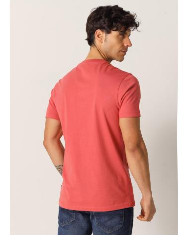 SIX VALVES KURZARM-T-SHIRT MIT GRAFIKPRINT GRANATROT GRANATE