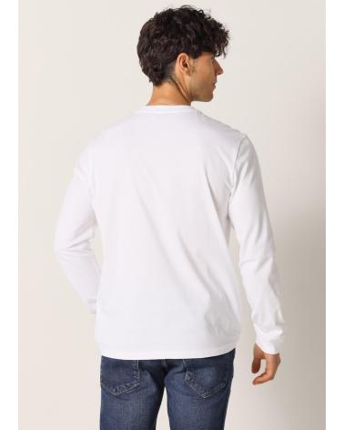 SIX VALVES GRAFIK-LANGARMSHIRT 'SKATE LIFE' WEISS BLANCO