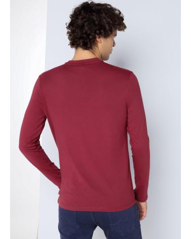 SIX VALVES BASIC LANGARMSHIRT GRANATROT GRANATE