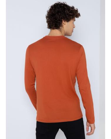 SIX VALVES BASIC LANGARMSHIRT BRAUN MARRON