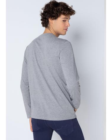 SIX VALVES BASIC LANGARMSHIRT GRAU GRIS
