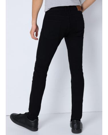 SIX VALVES SUPER SKINNY JEANS MITTLERE BUNDHÖHE SCHWARZ NEGRO