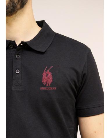 BENDORFF KURZARM BASIC POLO SCHWARZ NEGRO