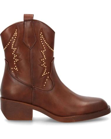 PUNTOSALAO COWBOY-STIEFELETTEN BRAUN MIT NIETEN YZ VARIOS COLORES