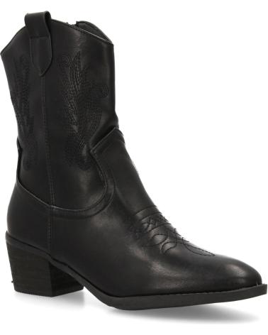 PUNTOSALAO COWBOYSTIEFELETTEN MIT MITTLEREM ABSATZ SCHWARZ VARIOS COLORES