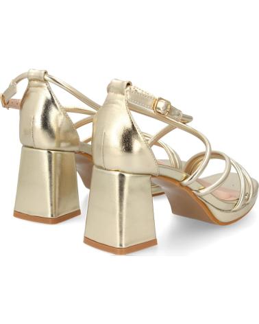 PUNTOSALAO GOLDENE PARTYSANDALEN MIT BLOCKABSATZ MODELL JL893 VARIOS COLORES