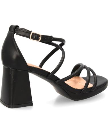 PUNTOSALAO SCHWARZE PARTYSANDALEN MIT BLOCKABSATZ MODELL JL893 VARIOS COLORES