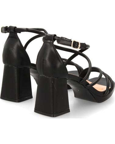 PUNTOSALAO SCHWARZE PARTYSANDALEN MIT BLOCKABSATZ MODELL JL893 VARIOS COLORES