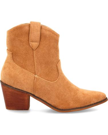 PUNTOSALAO BOTINES COWBOY TACÓN MEDIO CAÑA BAJA TEJA FZL VARIOS COLORES
