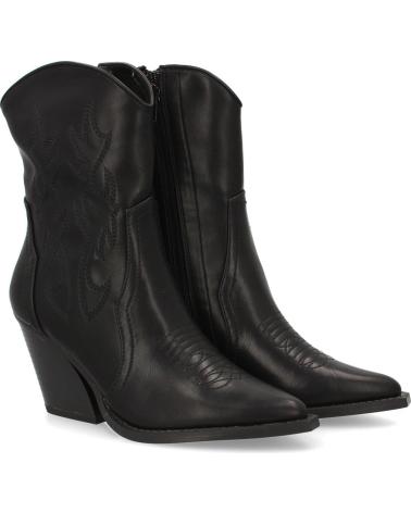 PUNTOSALAO BOTINES CAMPEROS TACÓN MEDIO 2A-1410 NEGRO VARIOS COLORES