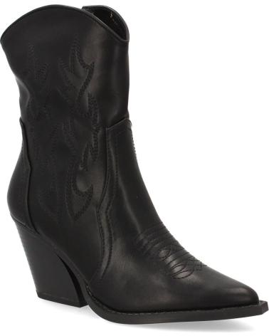 PUNTOSALAO BOTINES CAMPEROS TACÓN MEDIO 2A-1410 NEGRO VARIOS COLORES