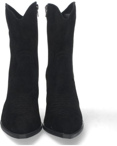 PUNTOSALAO BOTINES CAMPEROS DE TACON MEDIO DE MUJER COLOR NEGRO 2A-1410 VARIOS COLORES