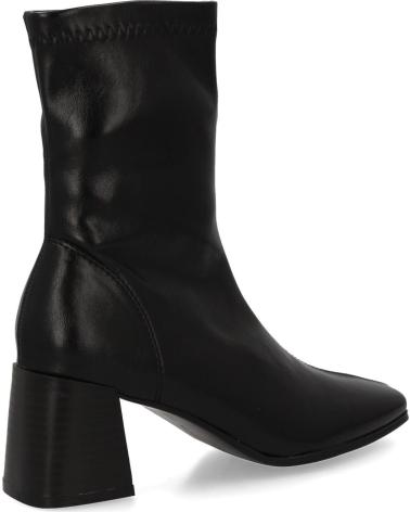 PUNTOSALAO BOTINES TACON ANCHO PARA MUJER ESTILO ELEGANTE COLOR NEGRO D VARIOS COLORES