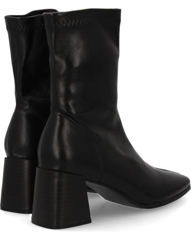 PUNTOSALAO BOTINES TACON ANCHO PARA MUJER ESTILO ELEGANTE COLOR NEGRO D VARIOS COLORES