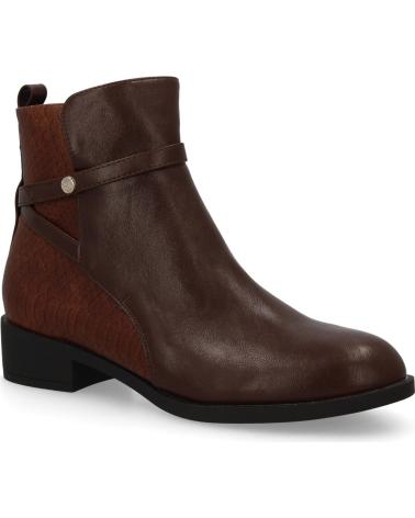 PUNTOSALAO BOTINES PLANOS ELEGANTES PARA MUJER COLOR CAFE CF-5492 VARIOS COLORES