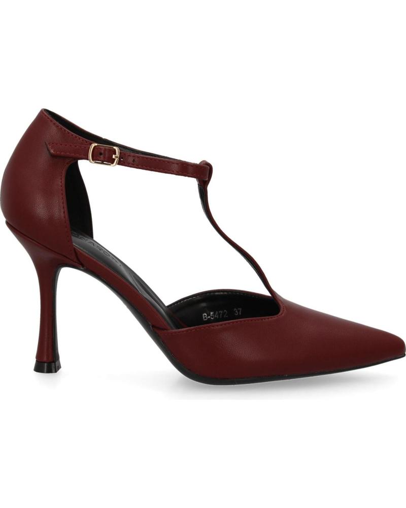 PUNTOSALAO PUMPS STILETTO-ABSATZ T-RIEMEN MODELL B-5471 ROT VARIOS COLORES
