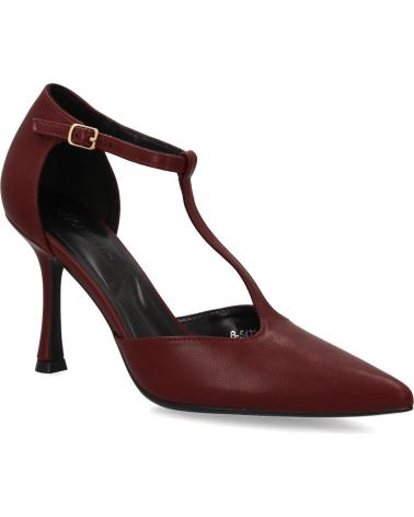 PUNTOSALAO PUMPS STILETTO-ABSATZ T-RIEMEN MODELL B-5471 ROT VARIOS COLORES