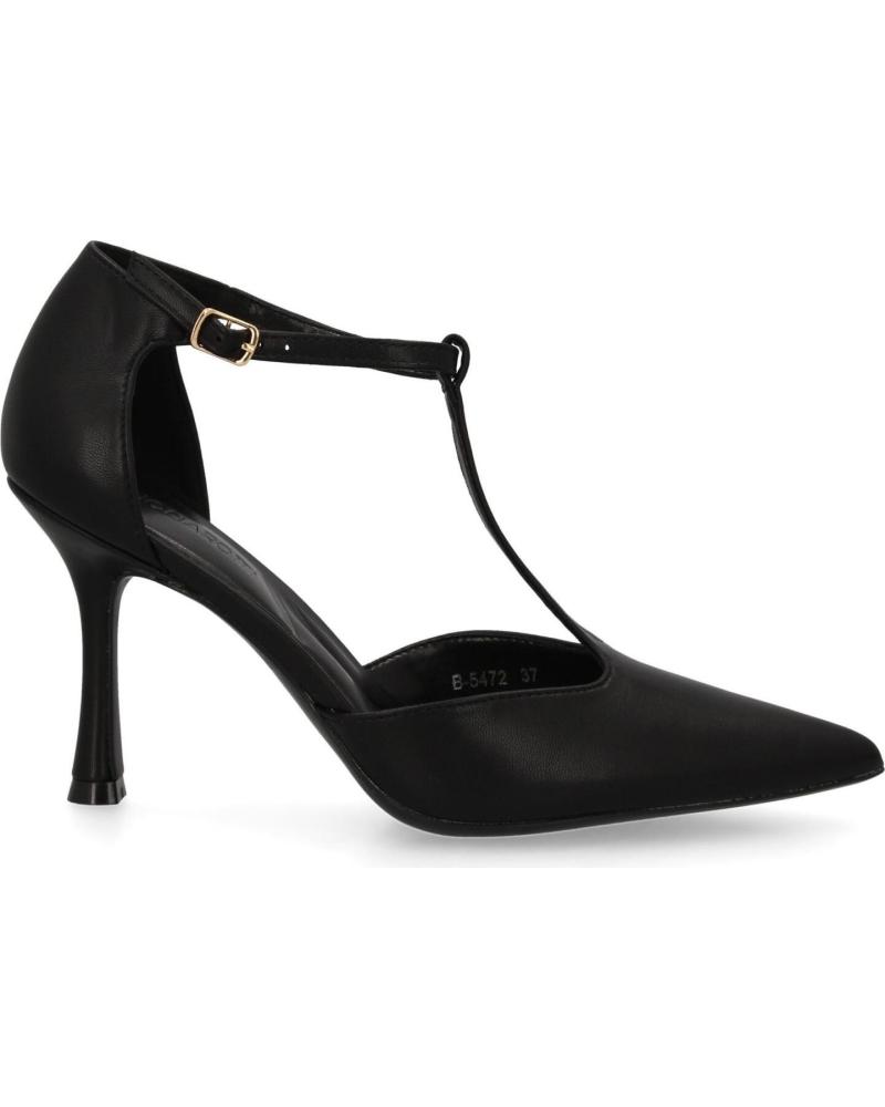 PUNTOSALAO PUMPS STILETTO-ABSATZ T-RIEMEN MODELL B-5471 SCHWARZ VARIOS COLORES