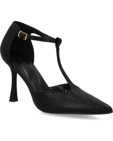 PUNTOSALAO PUMPS STILETTO-ABSATZ T-RIEMEN MODELL B-5471 SCHWARZ VARIOS COLORES