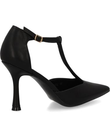 PUNTOSALAO PUMPS STILETTO-ABSATZ T-RIEMEN MODELL B-5471 SCHWARZ VARIOS COLORES