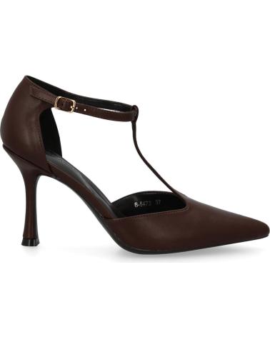 PUNTOSALAO ZAPATOS DE SALON TACON FINO PARA MUJER COLOR MARRON B-5472 VARIOS COLORES