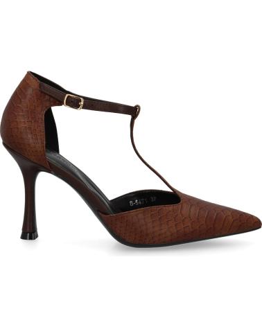 PUNTOSALAO ZAPATOS DE SALON TACON FINO PARA MUJER COLOR MARRON B-5471 VARIOS COLORES
