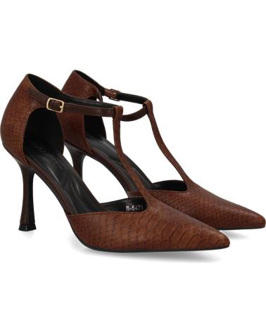 PUNTOSALAO ZAPATOS DE SALON TACON FINO PARA MUJER COLOR MARRON B-5471 VARIOS COLORES
