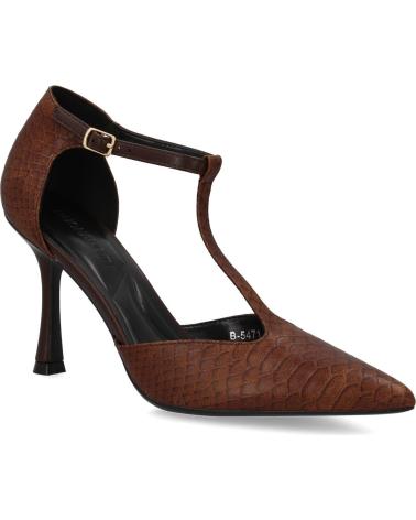 PUNTOSALAO ZAPATOS DE SALON TACON FINO PARA MUJER COLOR MARRON B-5471 VARIOS COLORES
