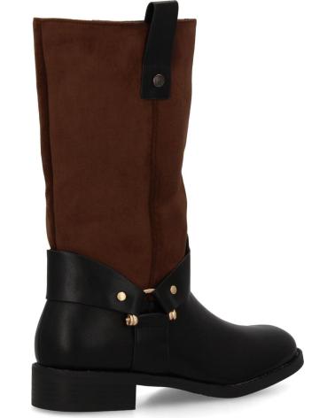 PUNTOSALAO BOTAS ESTILO MOTERO HEBILLA Y TACUELAS COLOR MARRON PARA MUJ VARIOS COLORES