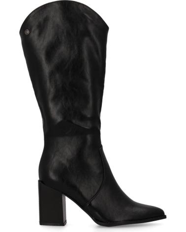 PUNTOSALAO BOTAS TACON MEDIO CANA HASTA LA RODILLA COLOR NEGRO PARA MUJ VARIOS COLORES