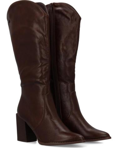 PUNTOSALAO BOTAS TACON MEDIO CANA HASTA LA RODILLA COLOR MARRON PARA MU VARIOS COLORES