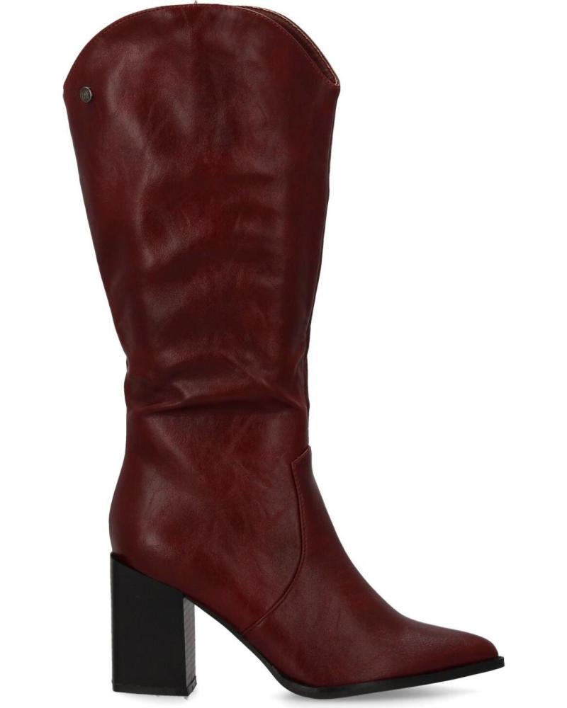 PUNTOSALAO BOTAS TACON MEDIO CANA HASTA LA RODILLA BURDEOS PARA MUJER A VARIOS COLORES