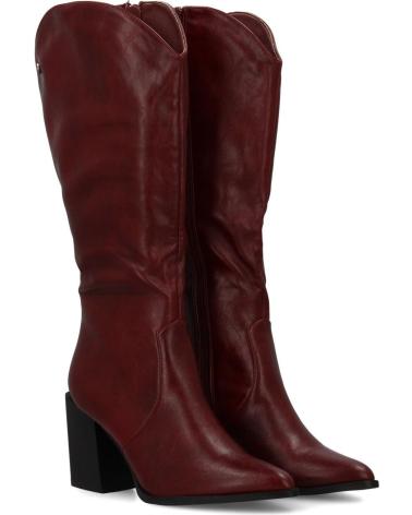 PUNTOSALAO BOTAS TACON MEDIO CANA HASTA LA RODILLA BURDEOS PARA MUJER A VARIOS COLORES