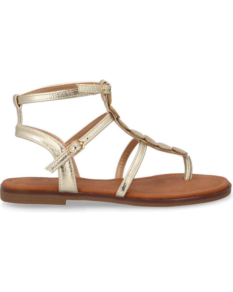PUNTOSALAO W-5290 - SANDÁLIAS RASAS GLADIADOR DOURADAS CONFORTÁVEIS VARIOS COLORES