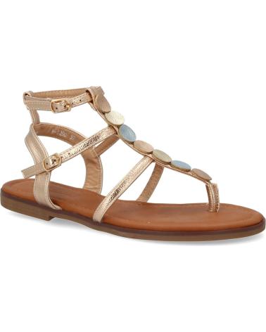 PUNTOSALAO W-5290 - SANDALIAS PLANAS GLADIADOR COLOR CHAMPÁN CÓMODAS VARIOS COLORES
