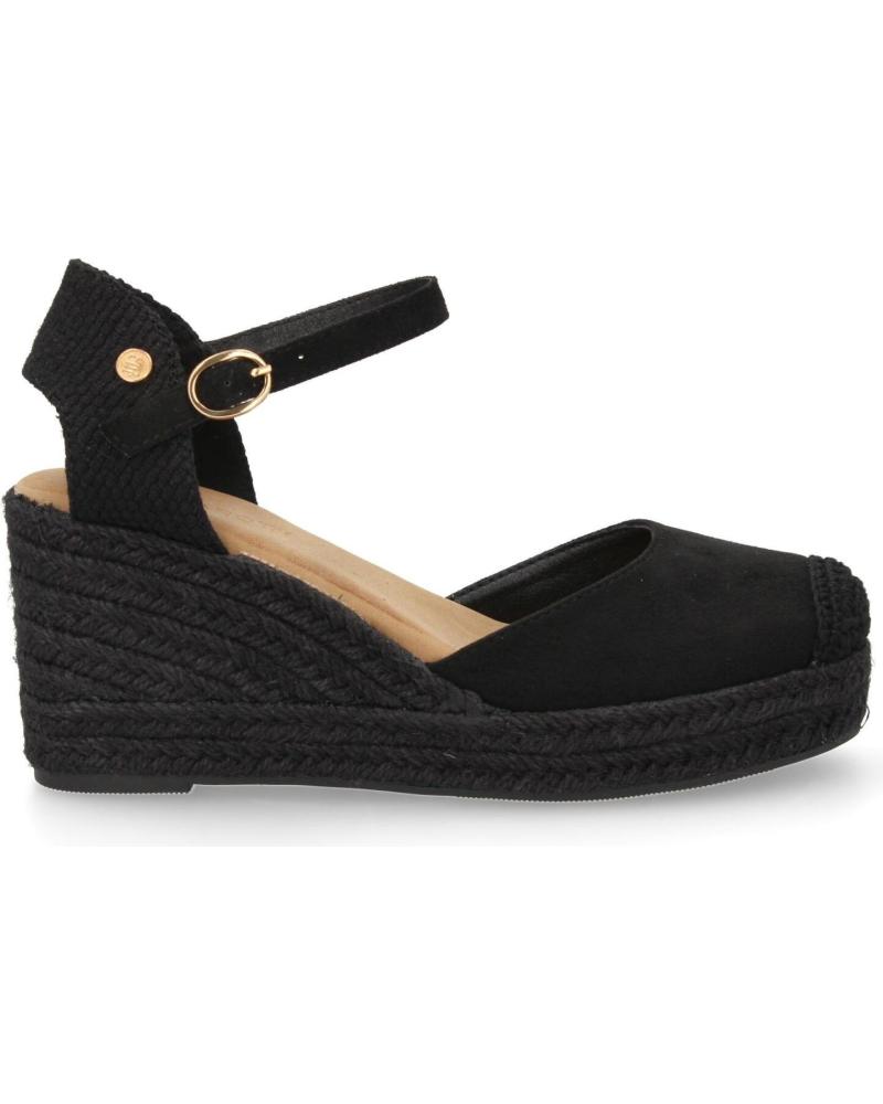 PUNTOSALAO CF BLACK JUTE COMFORTABLE WEDGE SANDALS VARIOS COLORES