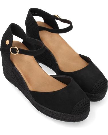 PUNTOSALAO CF BLACK JUTE COMFORTABLE WEDGE SANDALS VARIOS COLORES