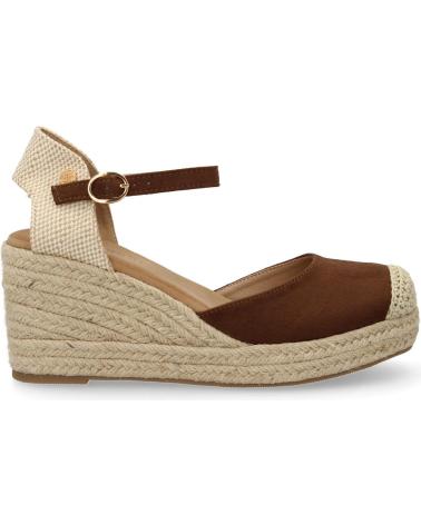 SANDALIAS DE CUÑA PUNTOSALAO CF MARRONES DE YUTE CÓMODAS VARIOS COLORES